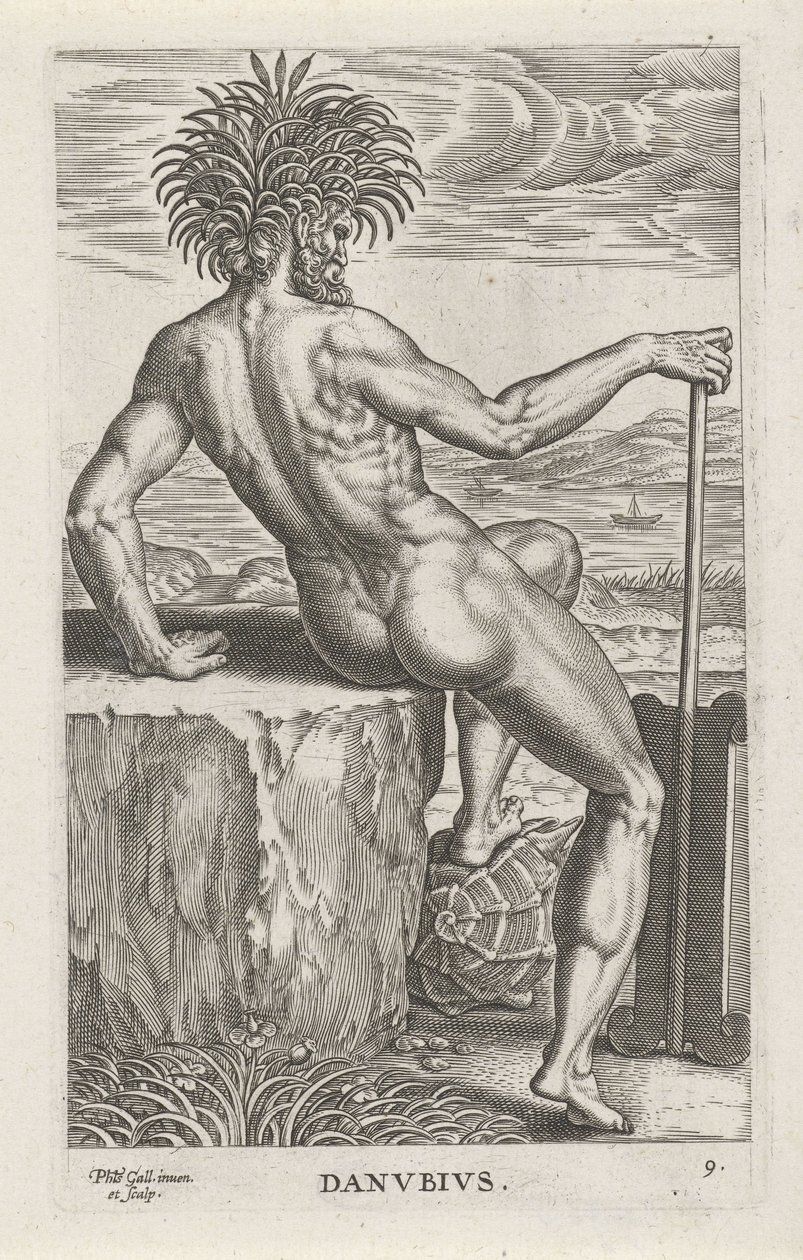Flussgott Donau von Philips Galle