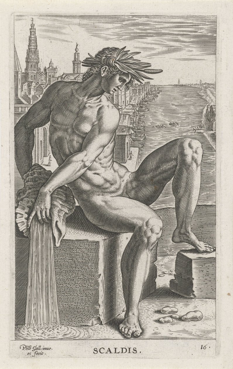 Flussgott Scaldis von Philips Galle