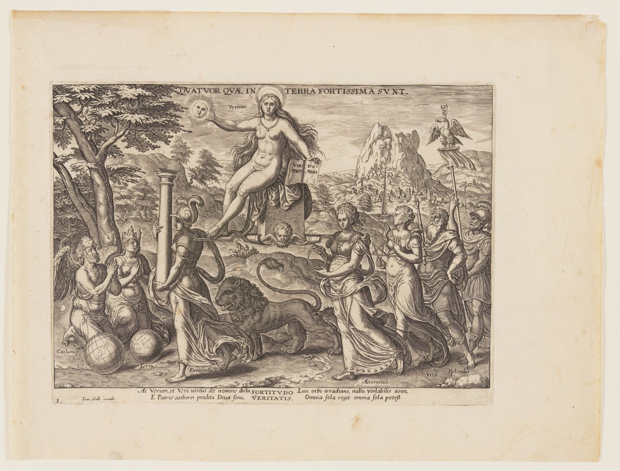 Die Macht der Wahrheit [3 Esdras 4:36, 38], aus Die vier stärksten Mächte von Philips Galle