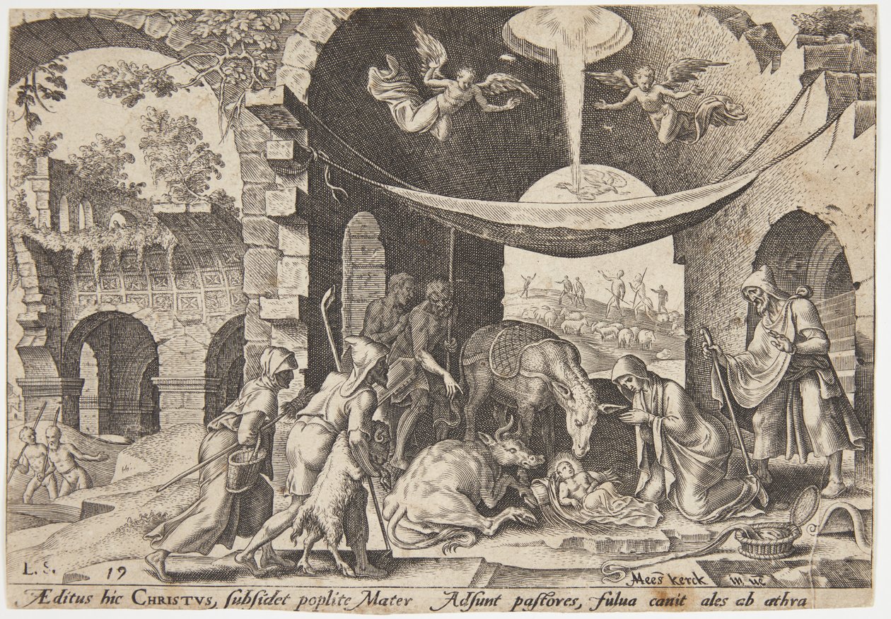 Die Anbetung der Hirten von Philips Galle