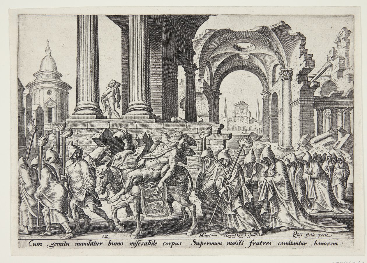 Die Beerdigung von Samson von Philips Galle