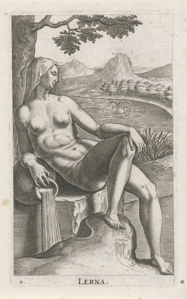 Wassernymphe Lerna von Philips Galle
