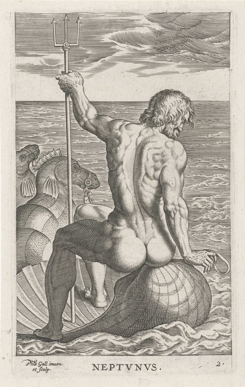 Meeresgott Neptun von Philips Galle