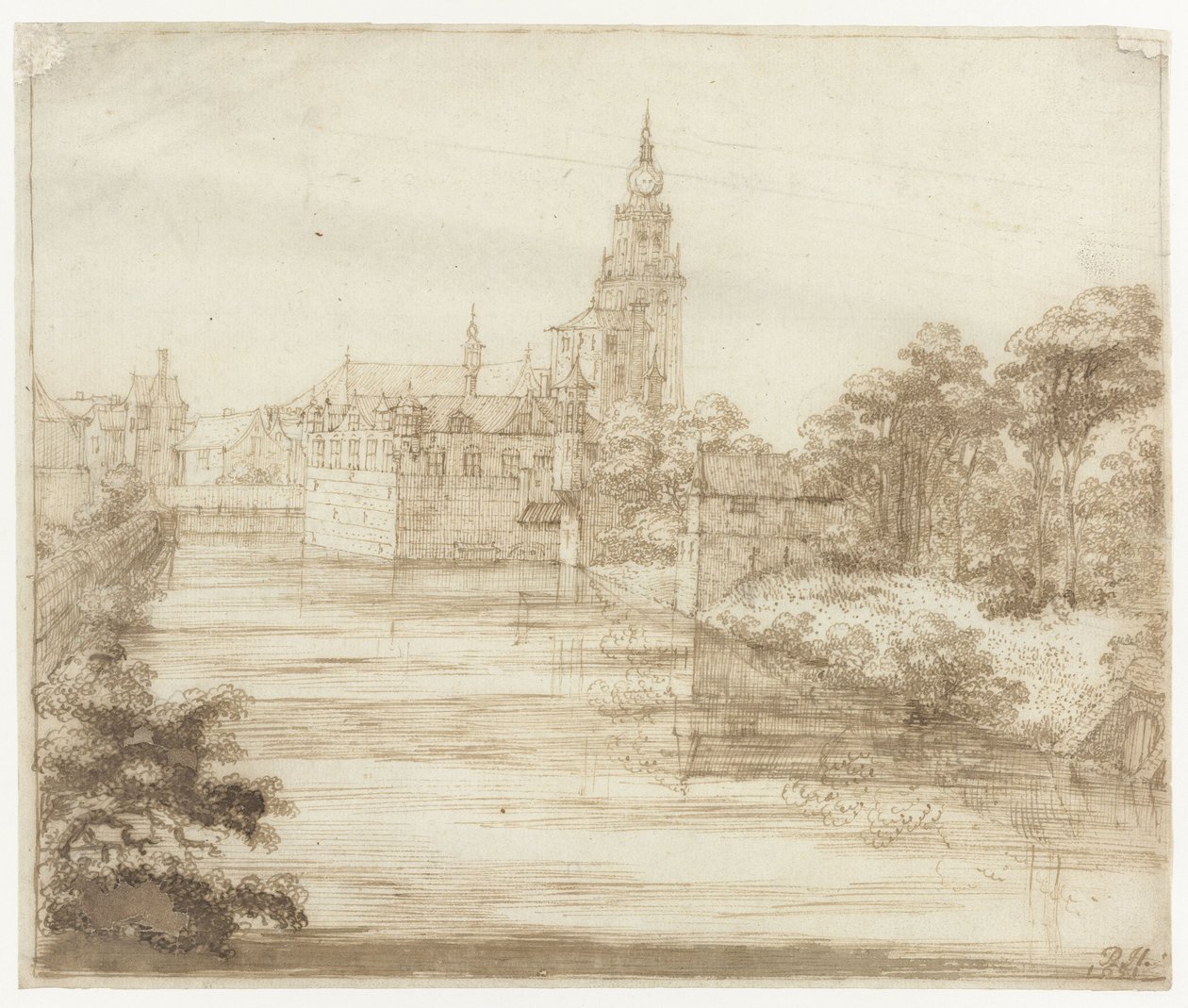 Ansicht von Breda von Philips Huygens