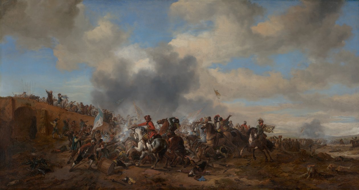 Kampfszene von Philips Wouwerman