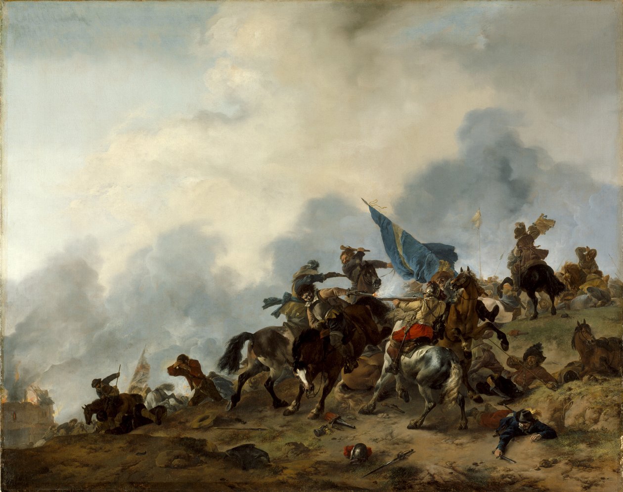 Kampfszene von Philips Wouwerman