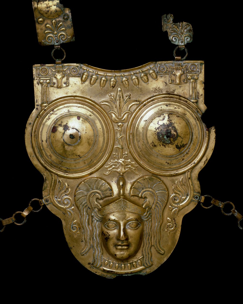 Phönizische Zivilisation: goldene Bronzeschiff von Ksour-es-Saf. 3.-2. Jahrhundert v. Chr. Tunis, Bardo-Museum. von Phoenician