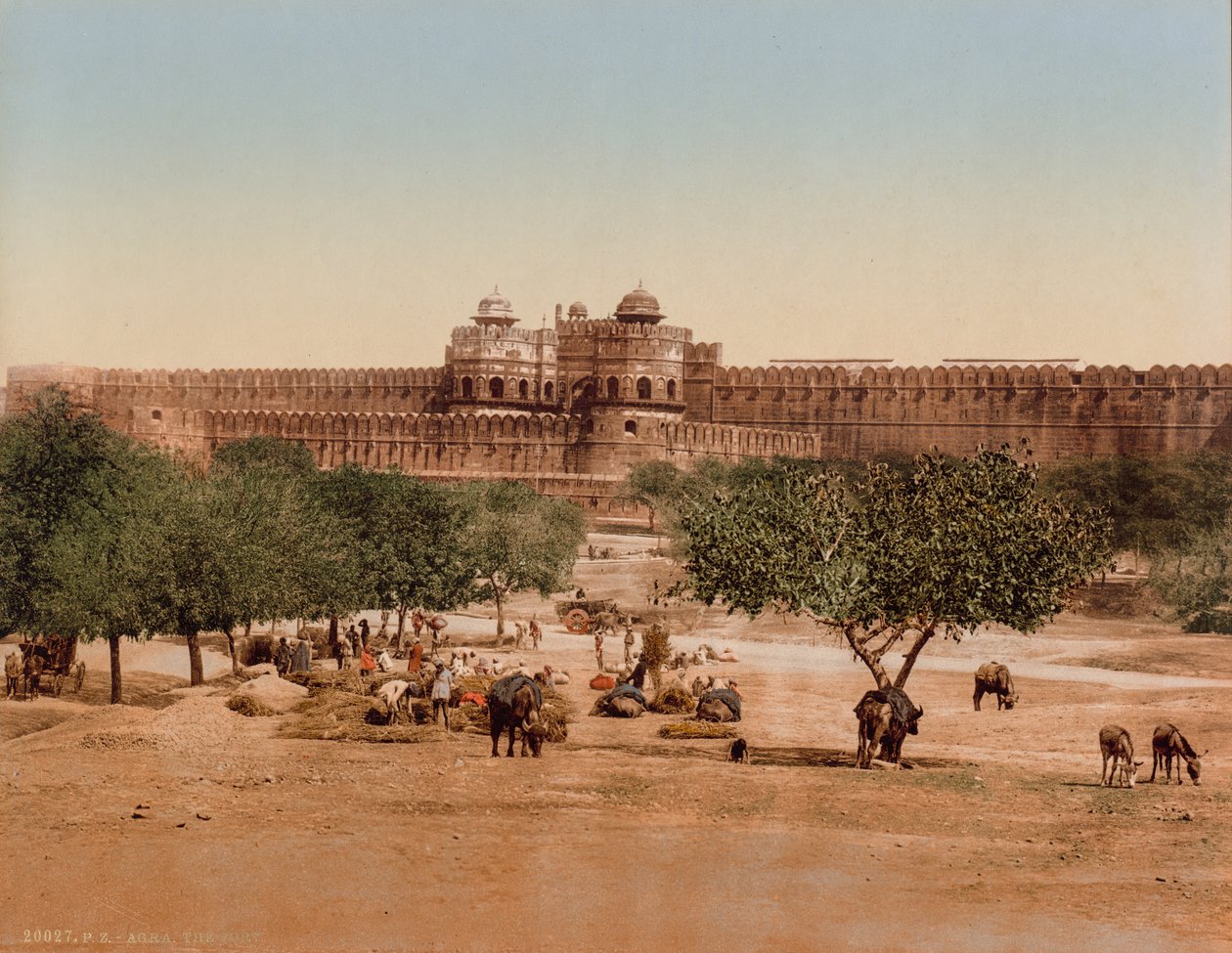 Agra. Das Fort von Photoglob Co. (Zurich, active c. 1890 1910)