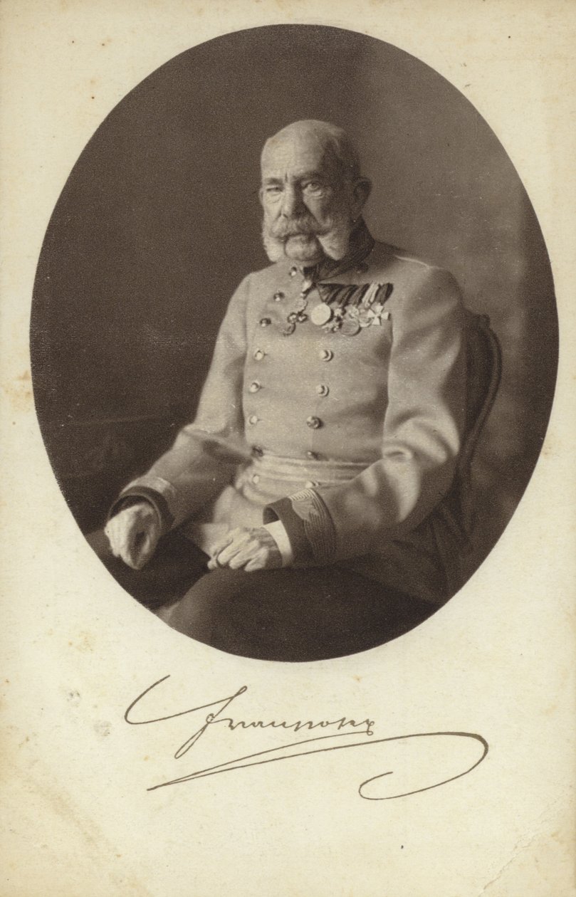Kaiser Franz Joseph I. von Österreich von Photographer Austrian