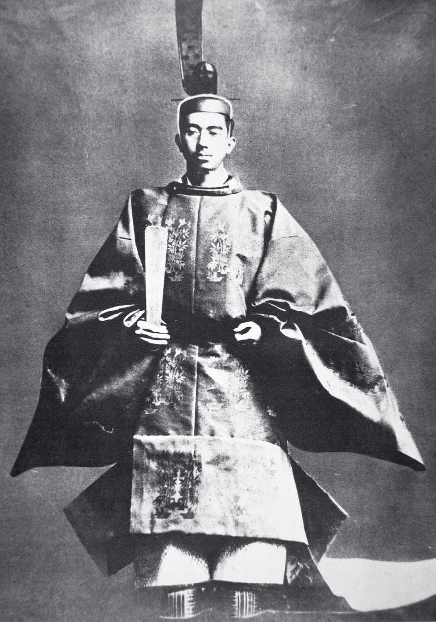 Hirohito, Kaiser von Japan bei seiner Thronbesteigung von Photographer Japanese