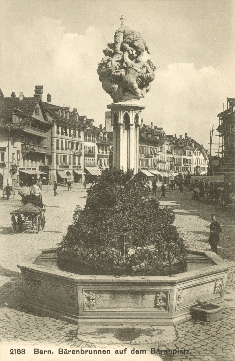 Bern, Schweiz, Bärenbrunnen auf dem Bärenplatz von Photographer Swiss