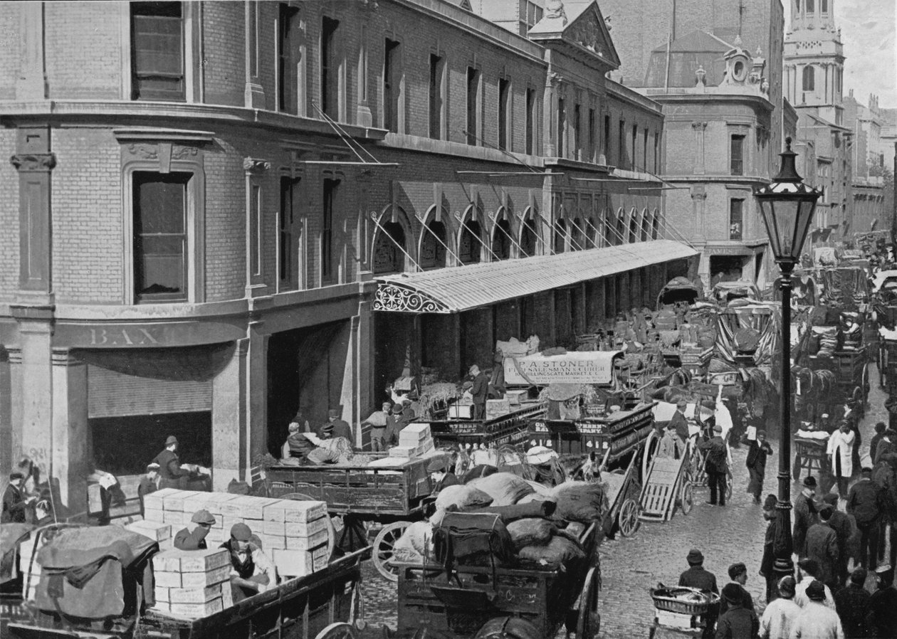 Billingsgate Market, City of London, ca. 1900 1911 von Pictorial Agency