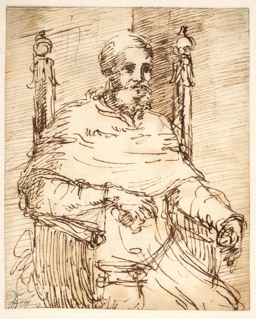 Porträt von Papst Julius II., nach Raffael von Pier Francesco Mola