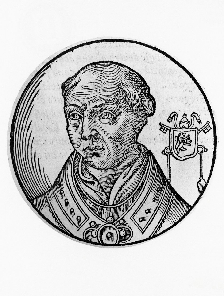 Porträt von Calixtus II. (Guy de Burgundy, ca. 1060-1124) von Blaise Nicolas Le Sueur
