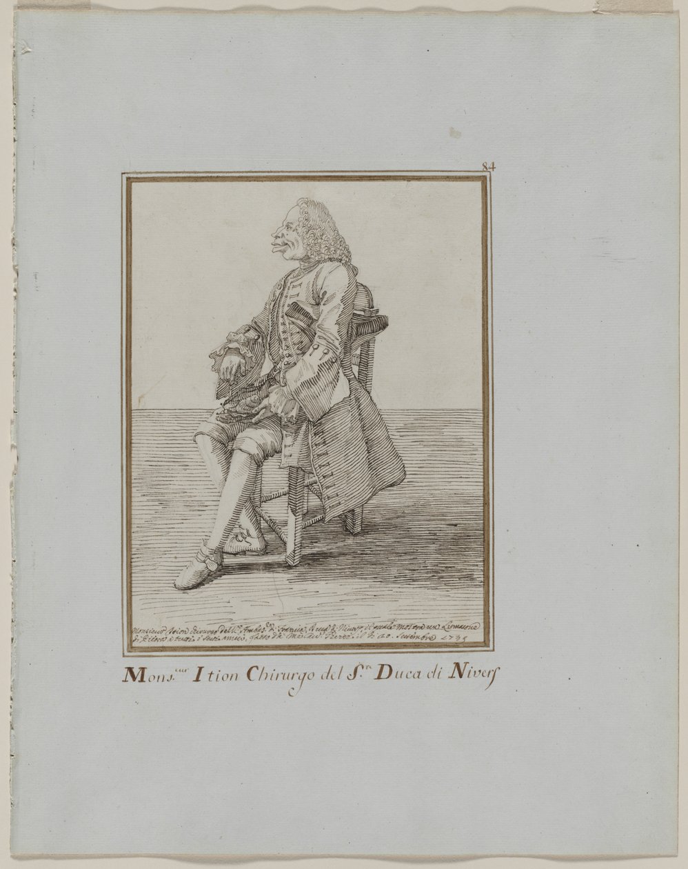 Monsieur Ition Chirurgo del sre. Duca di Nivers von Pier Leone Ghezzi