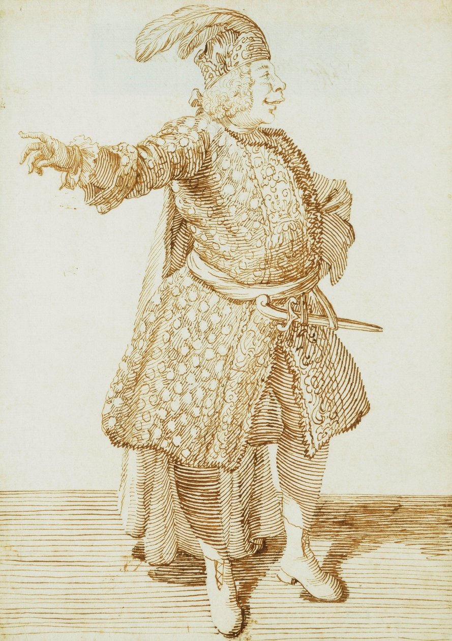 Porträt des Kastraten Gaetano Caffarelli, ca. 1735 von Pier Leone Ghezzi