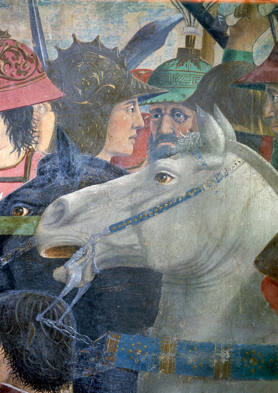 Die Legende vom Wahren Kreuz, die Schlacht von Heraklius und Chosroes (Detail) von Piero della Francesca