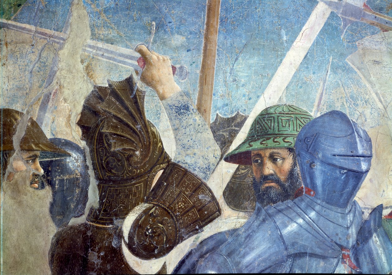 Die Legende vom Wahren Kreuz, die Schlacht von Heraklius und Chosroes (Detail) von Piero della Francesca
