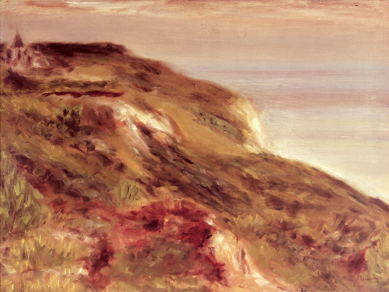 Kirche auf einer Klippe von Pierre-Auguste Renoir