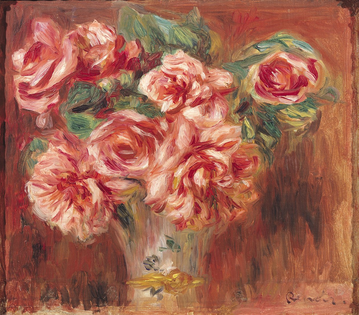 Rosen in einer Vase von Pierre-Auguste Renoir
