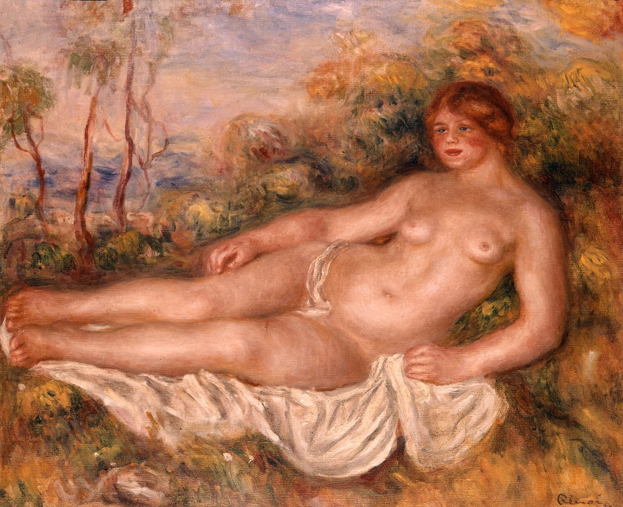 Die liegende Badende (La Baigneuse Couchee) 1906 von Pierre-Auguste Renoir