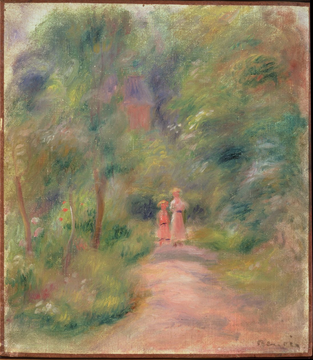 Zwei Figuren in einer Gasse von Pierre-Auguste Renoir