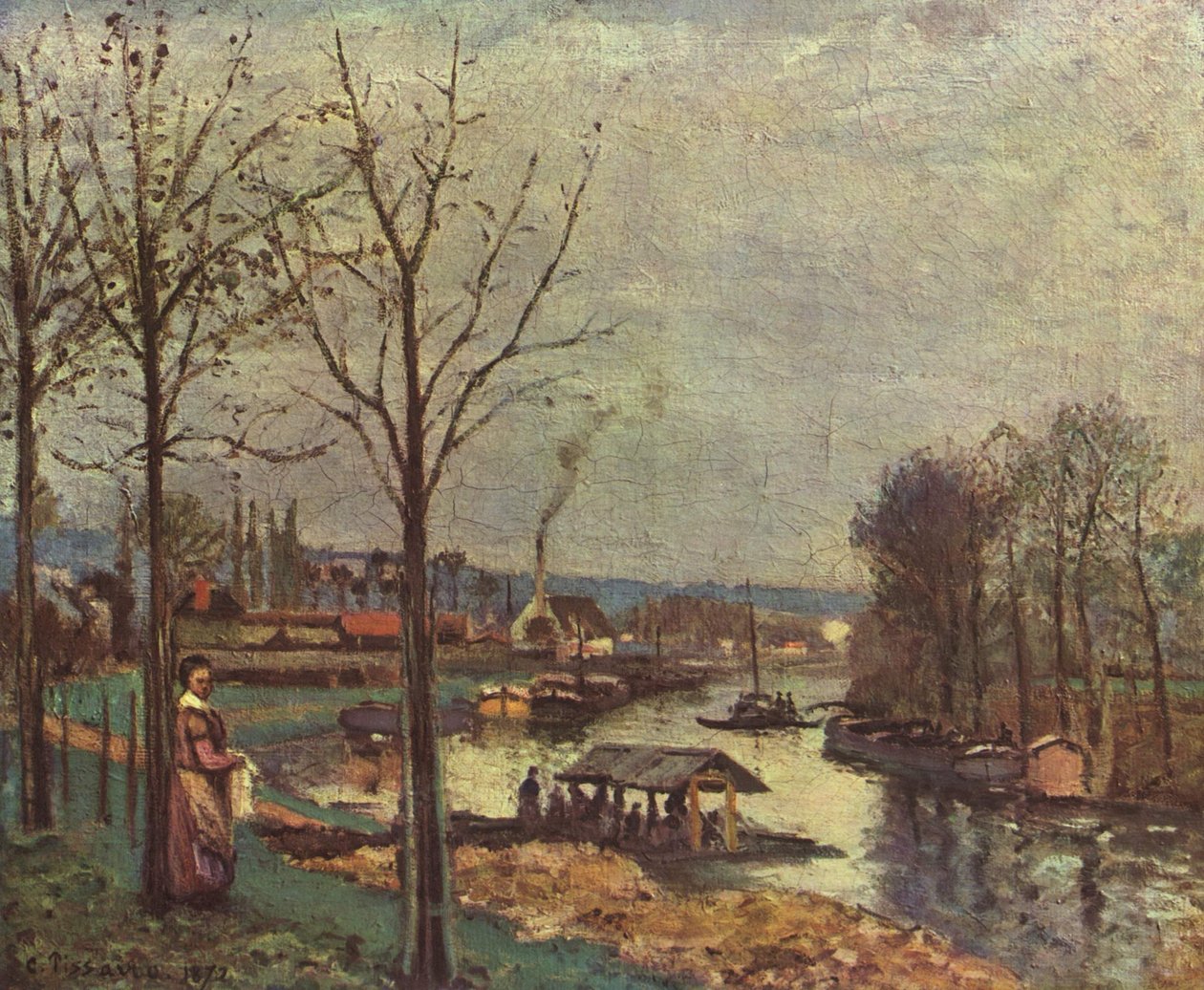 Waschplatz von Pontoise von Pierre-Auguste Renoir