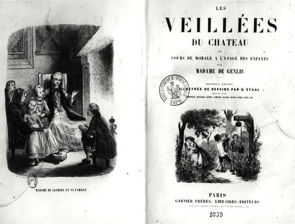 Frontispiz von Les Veilles du Chateau ou Cours de Morale a l