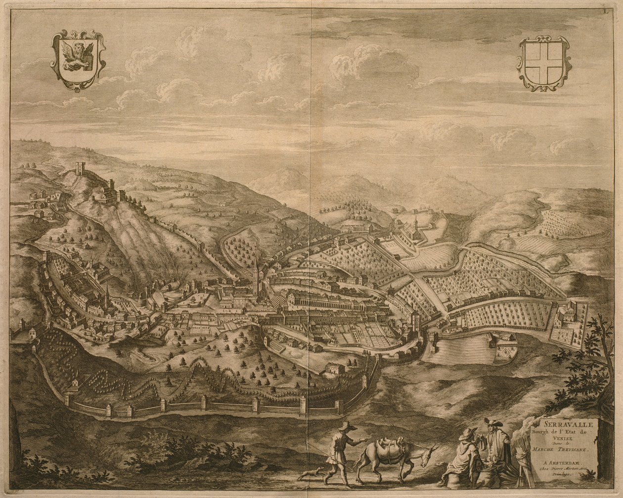 Karte von Serravalle, aus 