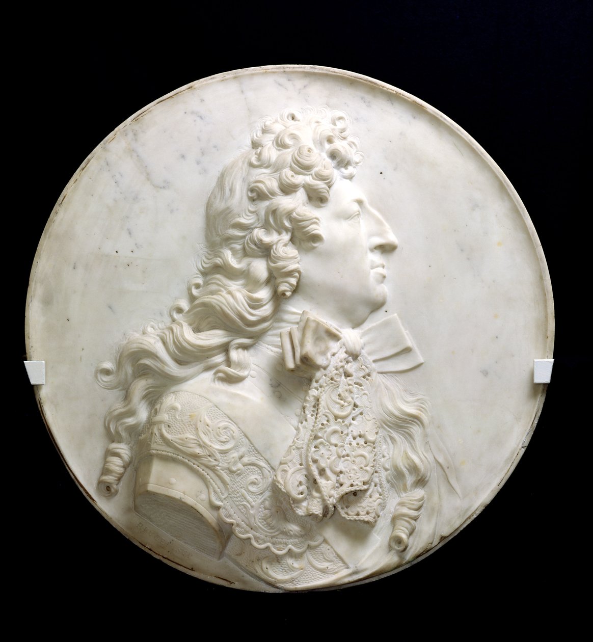 Porträtmedaillon von Ludwig XIV., ca. 1685 von Pierre Puget