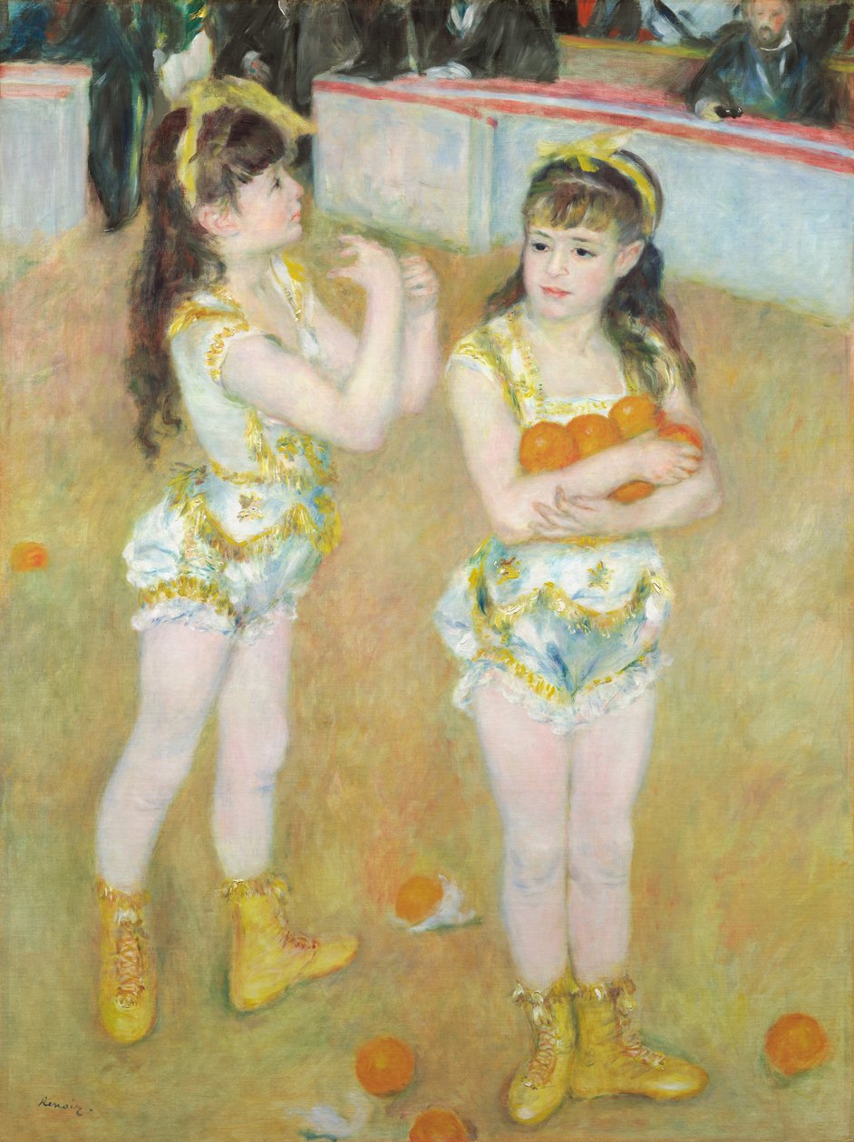 Akrobaten im Cirque Fernando (Francisca und Angelina Wartenberg) von Pierre-Auguste Renoir