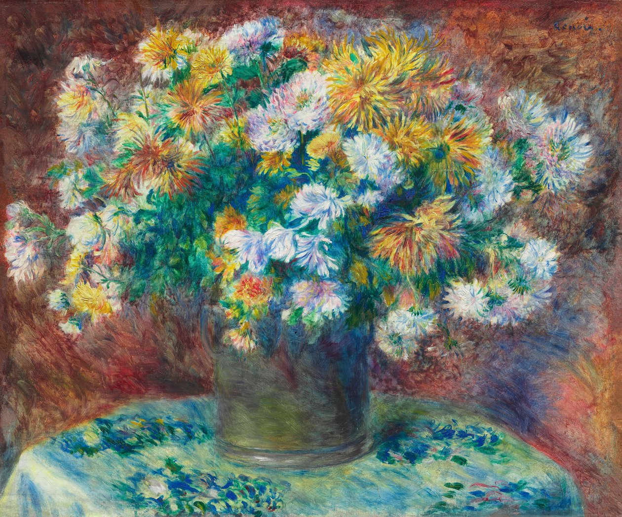 Chrysanthemen von Pierre-Auguste Renoir