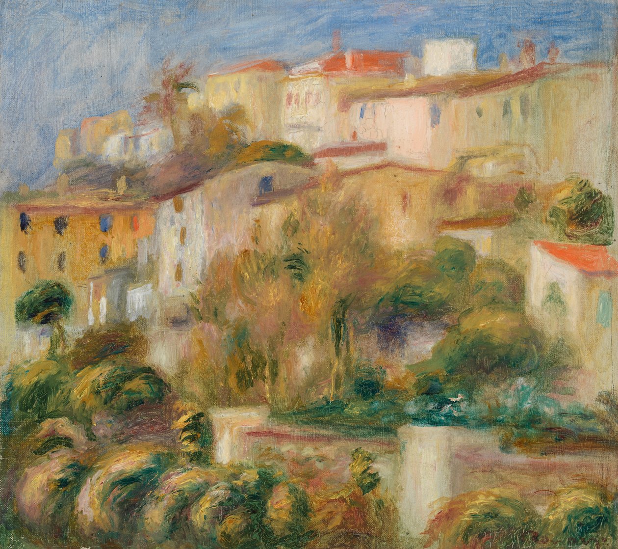 Häuser auf einem Hügel von Pierre-Auguste Renoir