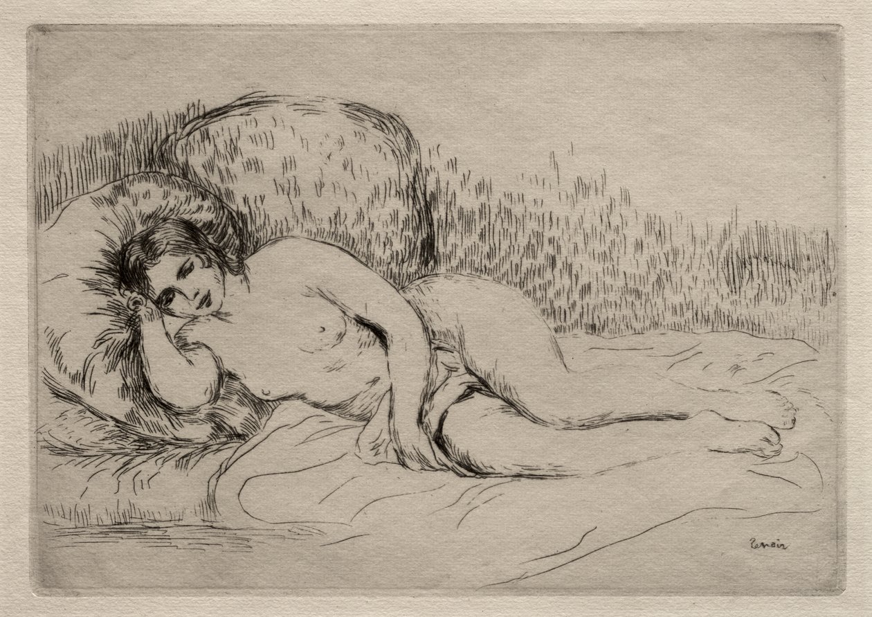 Liegende nackte Frau von Pierre-Auguste Renoir