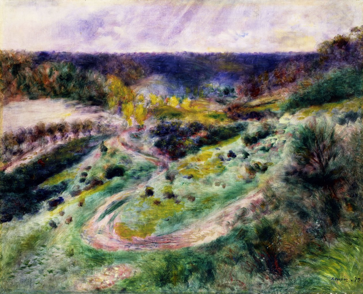 Straße bei Wargemont von Pierre-Auguste Renoir