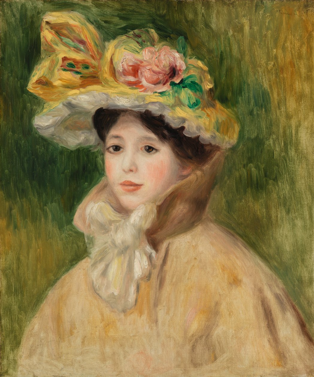 Frau mit Kapeline von Pierre-Auguste Renoir