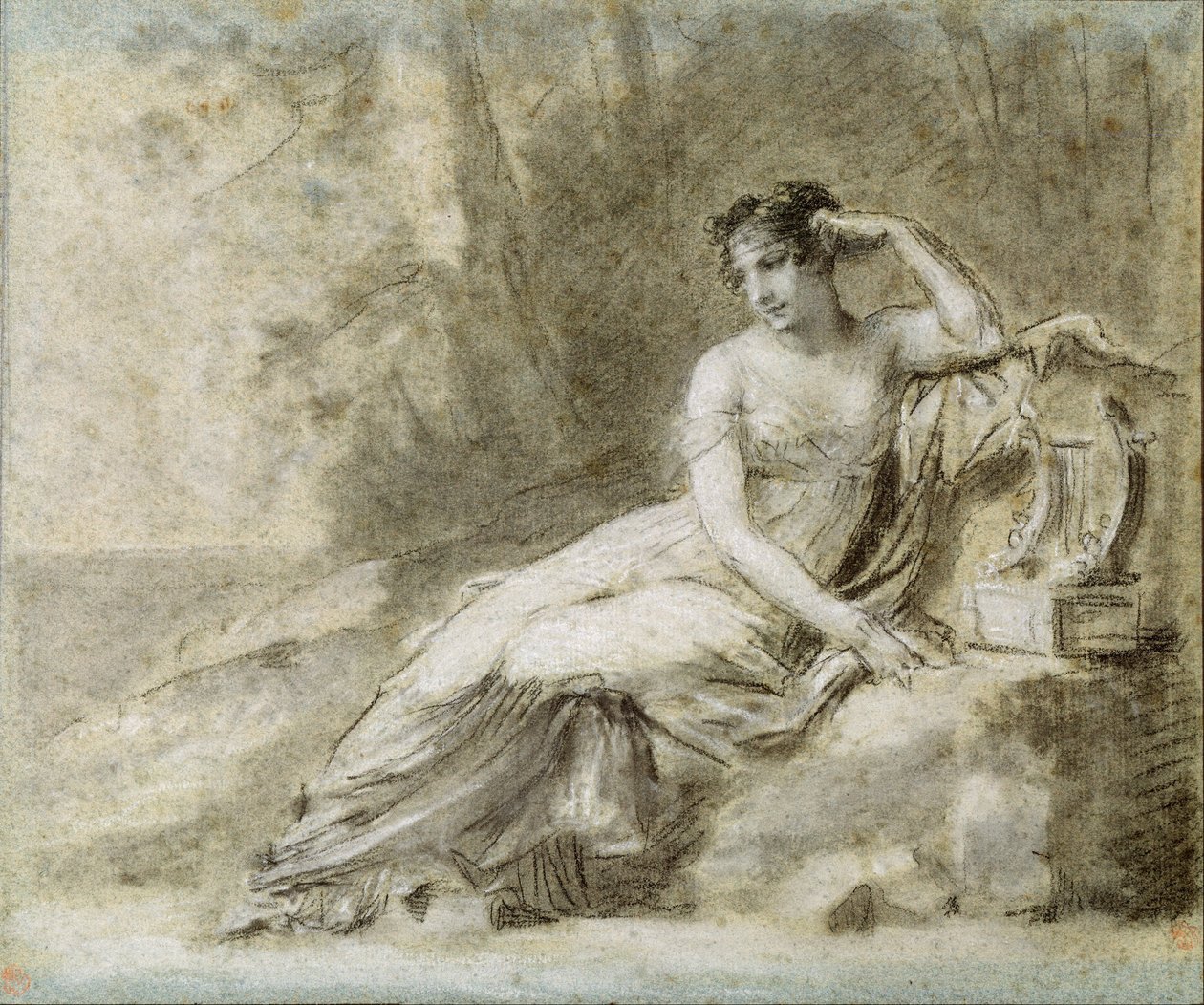 Studie für ein Porträt der Kaiserin Joséphine von Pierre Paul Prudhon