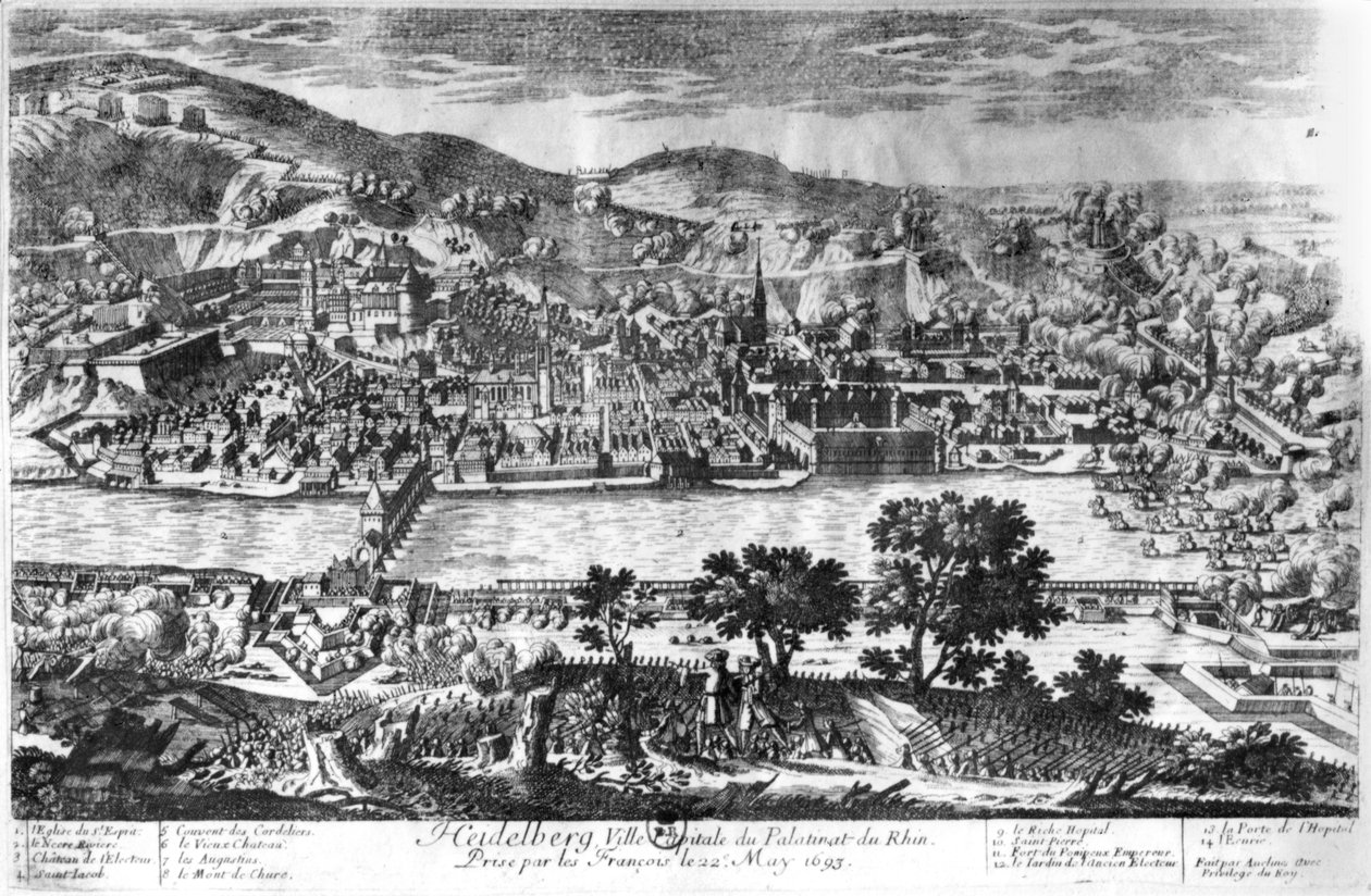 Die Einnahme von Heidelberg am 22. Mai 1693 von Pierre Alexandre Aveline