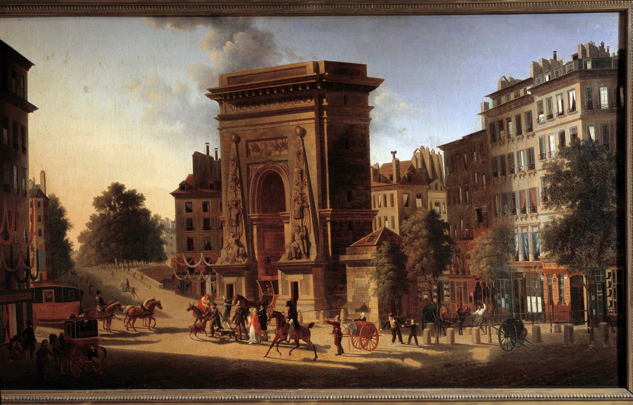Das Saint-Denis-Tor. Ansicht von Paris von Pierre Alexandre Pau de Saint Martin