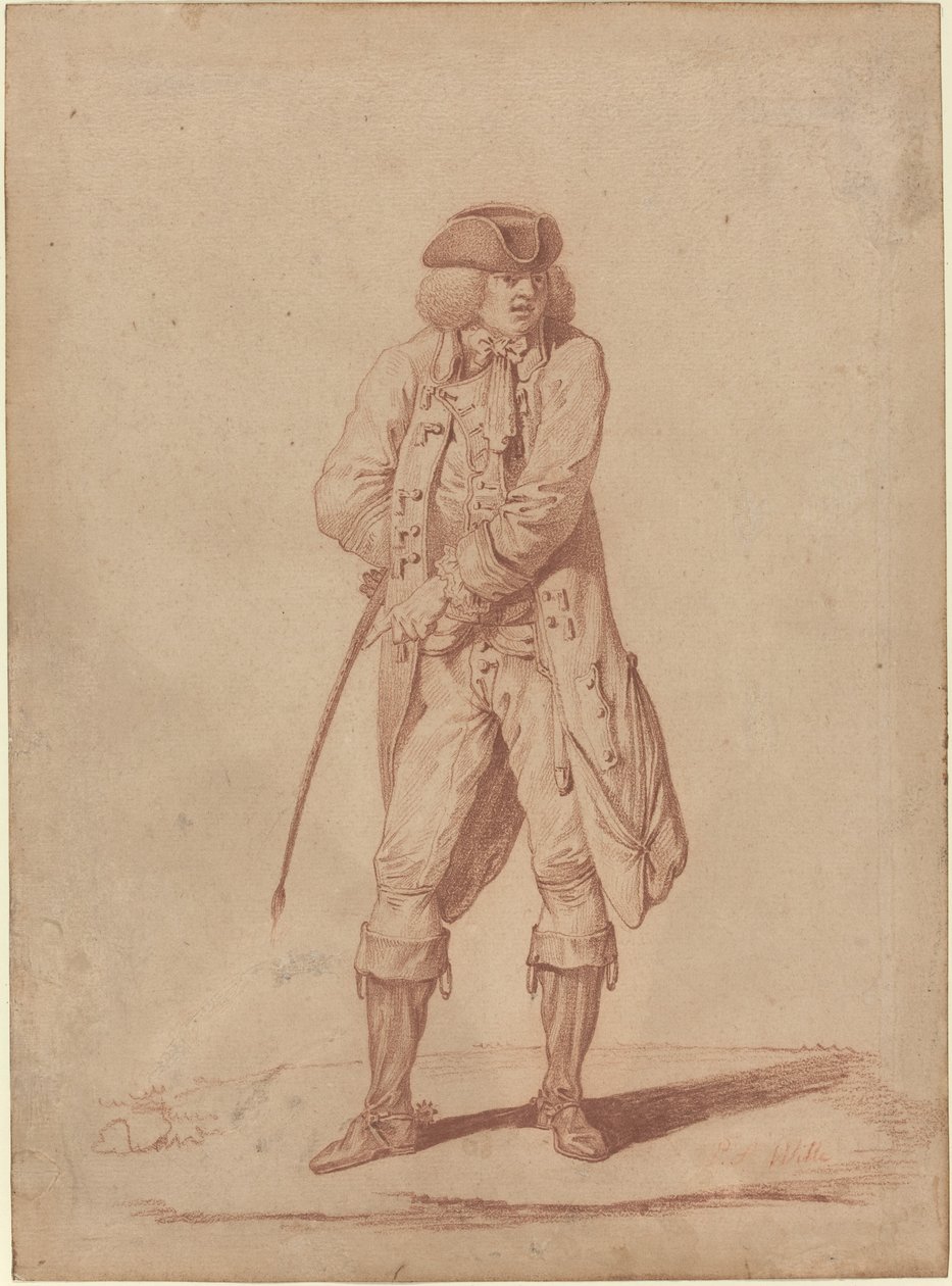 Herr mit Reitgerte von Pierre Alexandre Wille