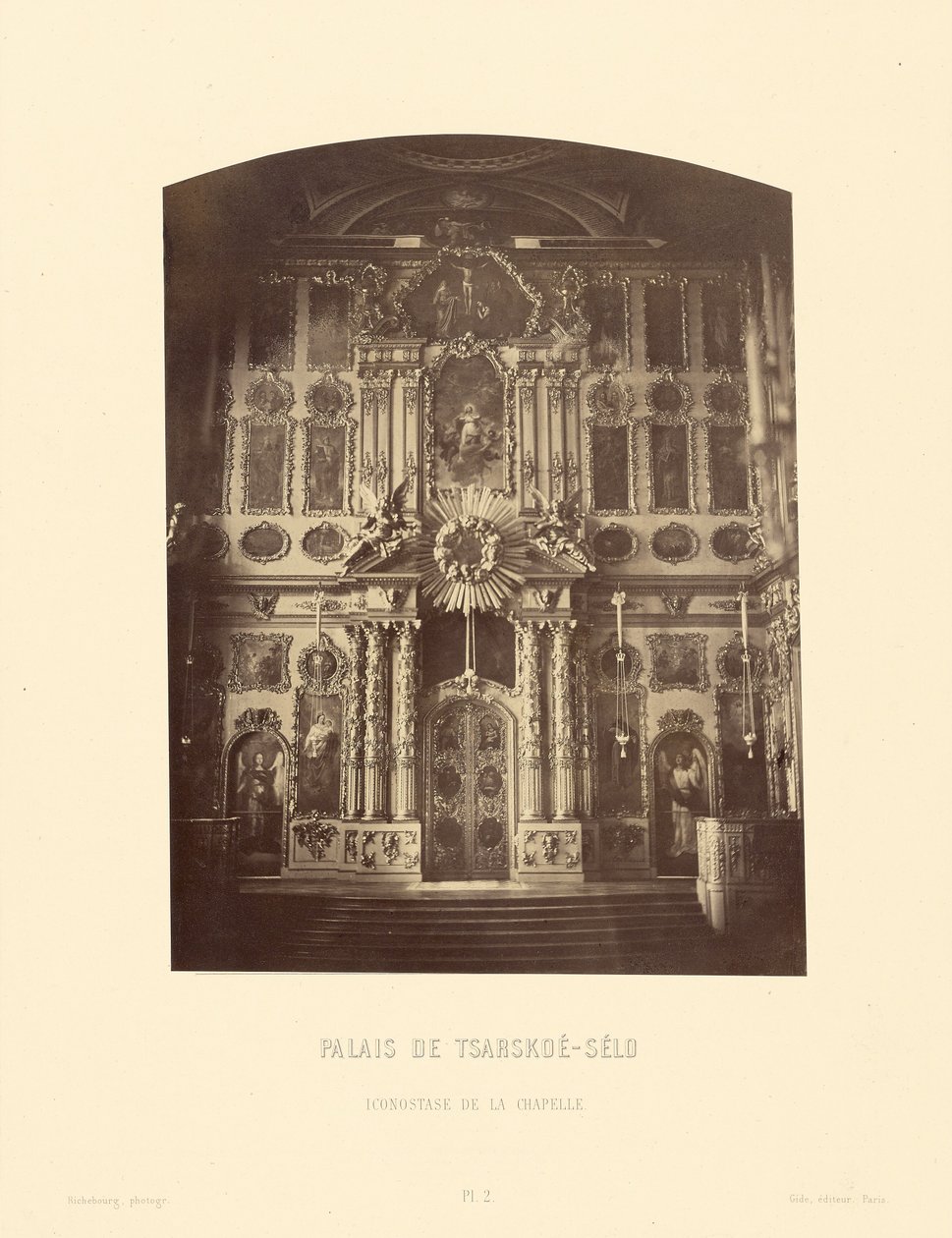 Palais de Tsarskoe-Selo, Ikonostase der Kapelle von Pierre Ambrose Richebourg