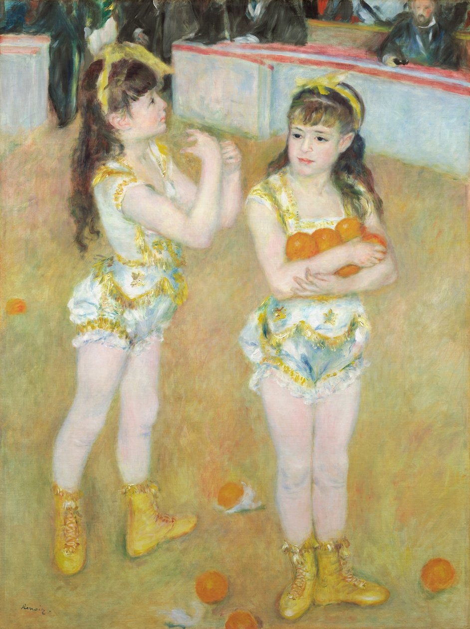 Akrobaten im Cirque Fernando (Francisca und Angelina Wartenberg) von Pierre Auguste Renoir