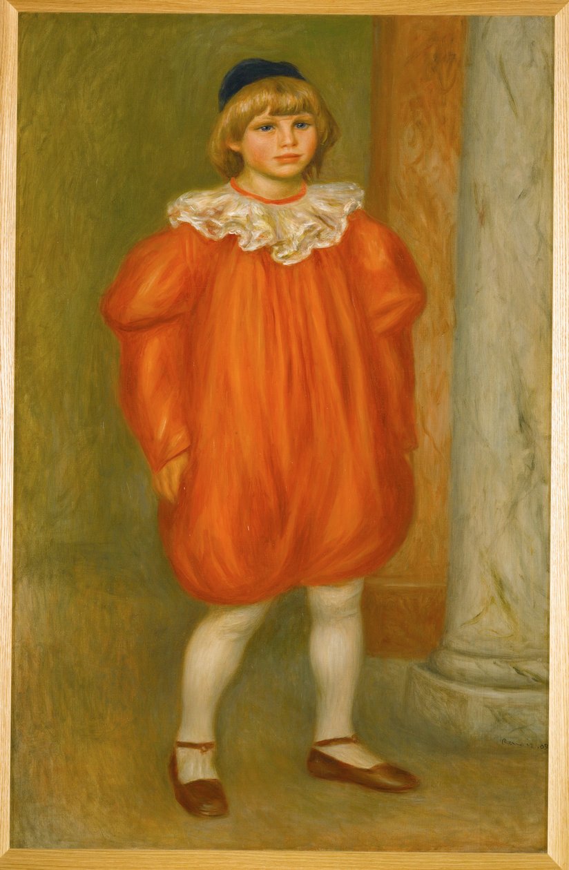 Claude Renoir als Clown von Pierre Auguste Renoir