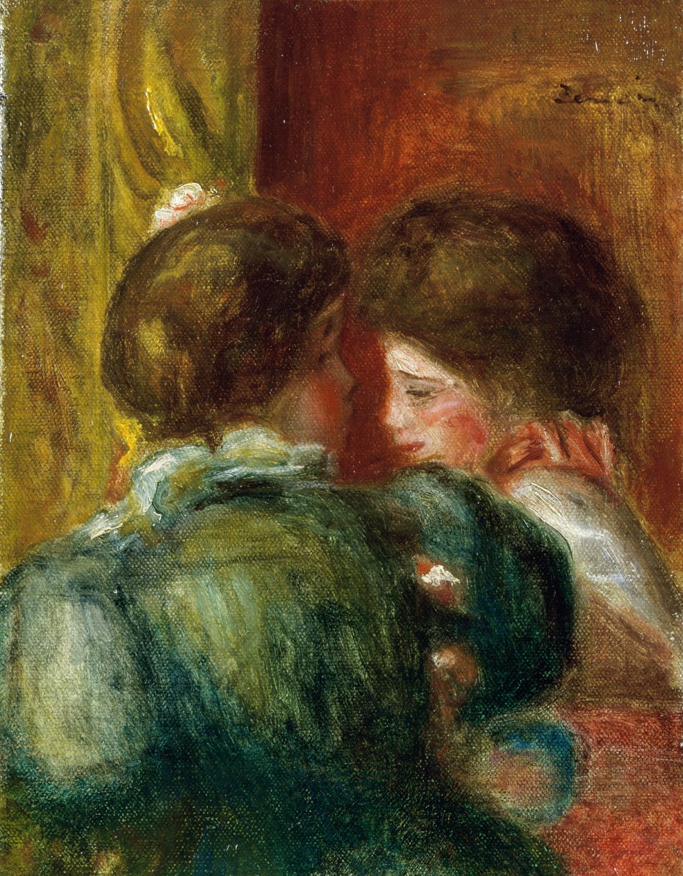 Zwei Frauenköpfe oder Die Loge von Pierre Auguste Renoir