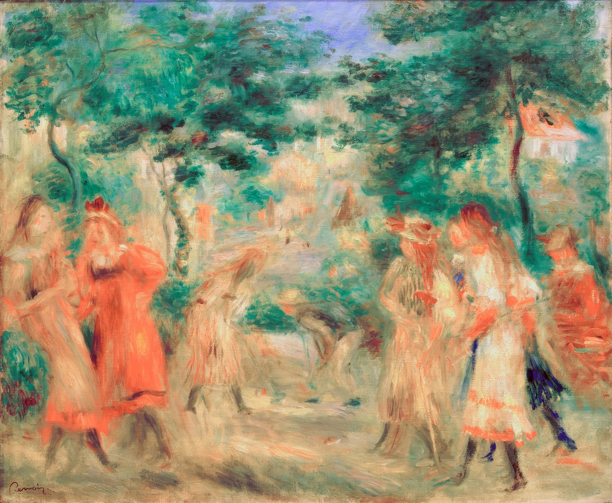 Kinder im Garten von Montmartre von Pierre-Auguste Renoir
