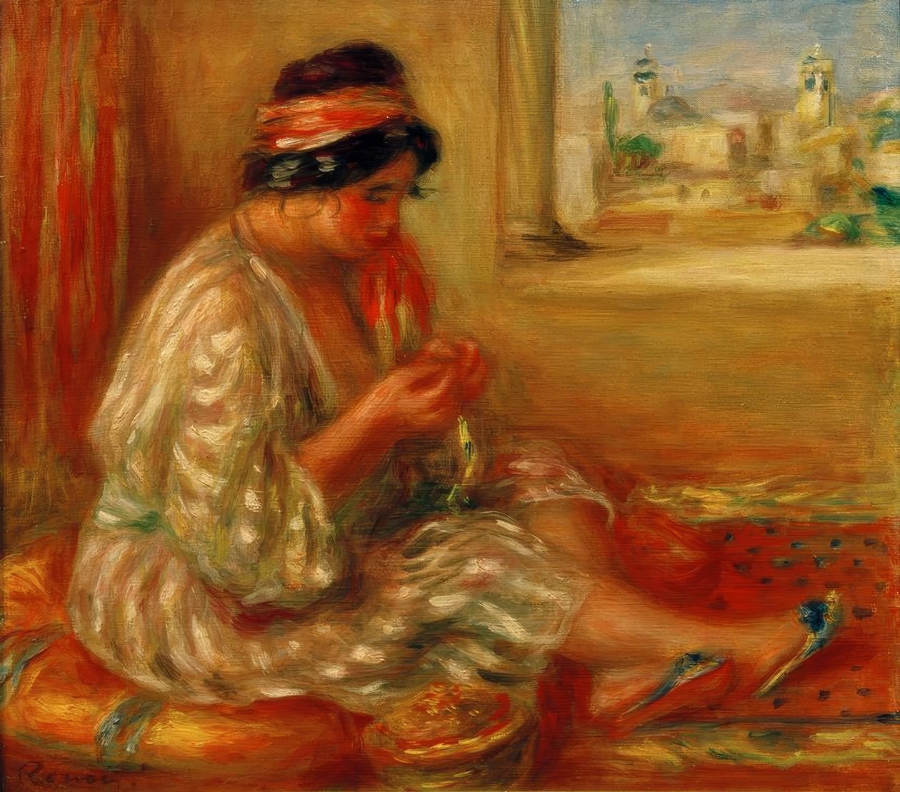 Gabrielle in Algerischer Tracht von Pierre Auguste Renoir