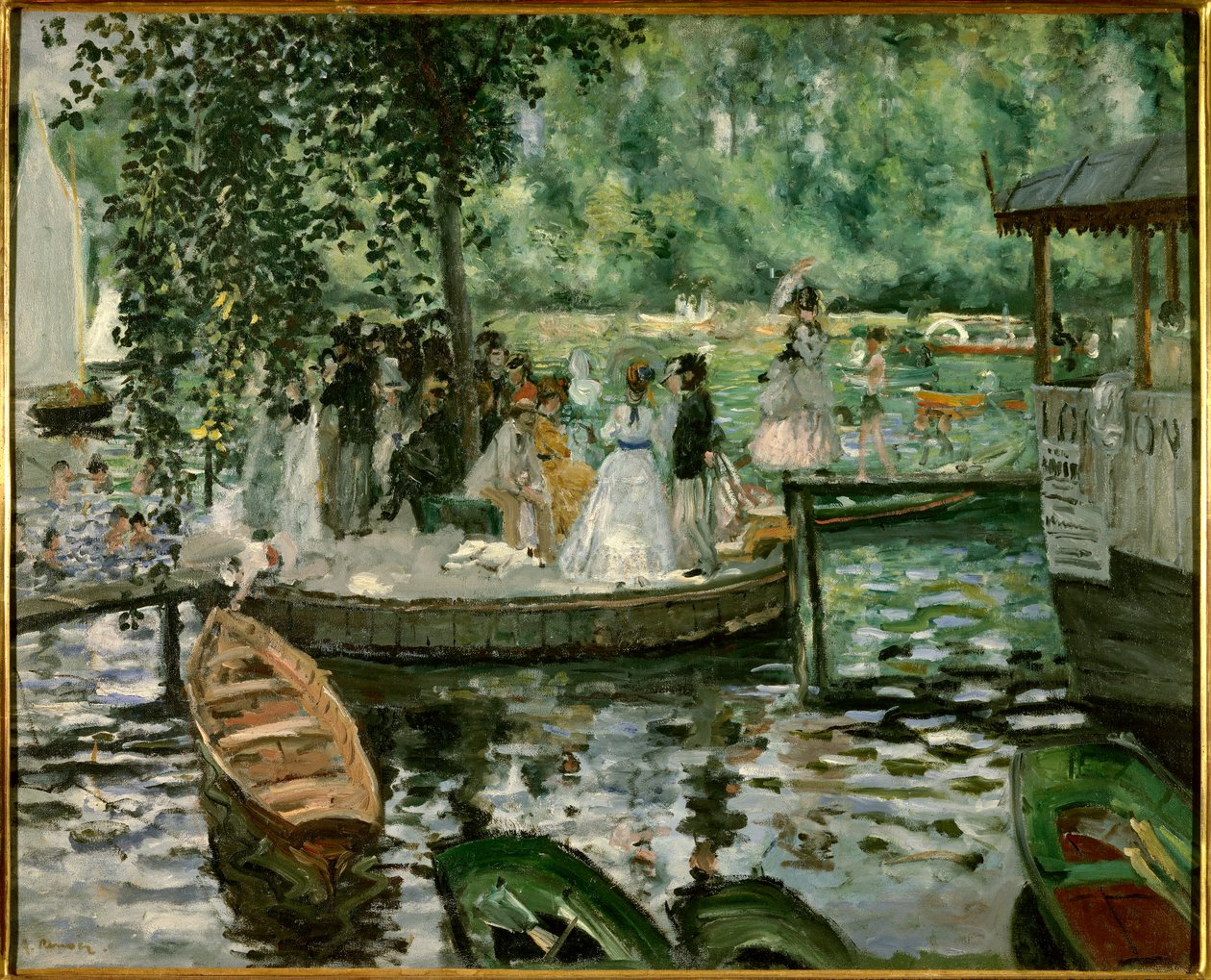 La grenouillere von Pierre Auguste Renoir