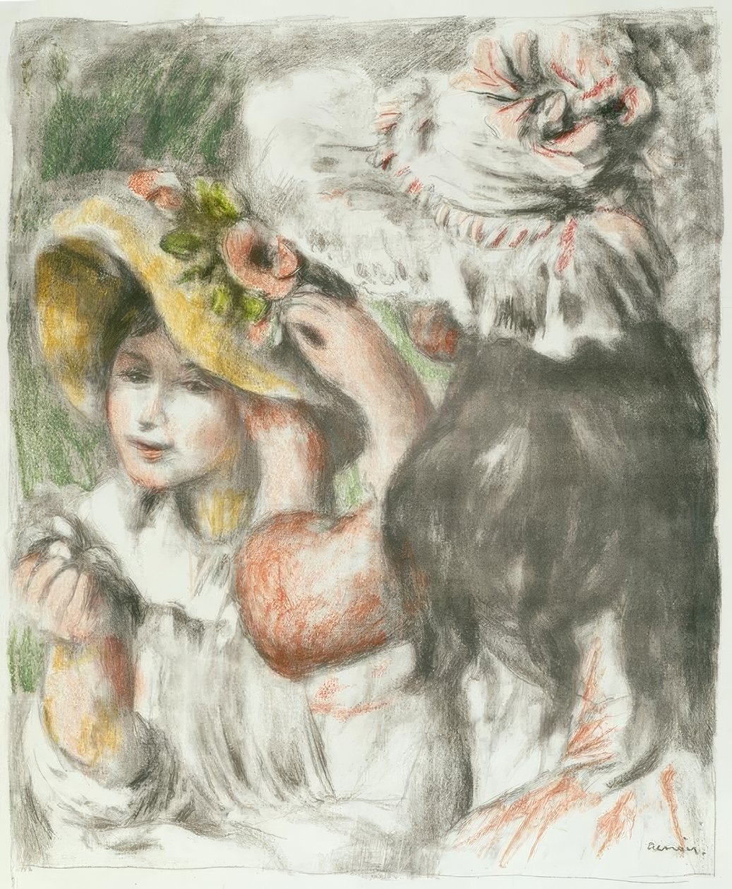 Der angeheftete Hut von Pierre-Auguste Renoir