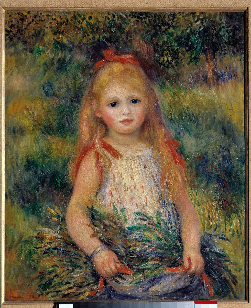 Kleines Mädchen mit dem Bündel von Pierre-Auguste Renoir