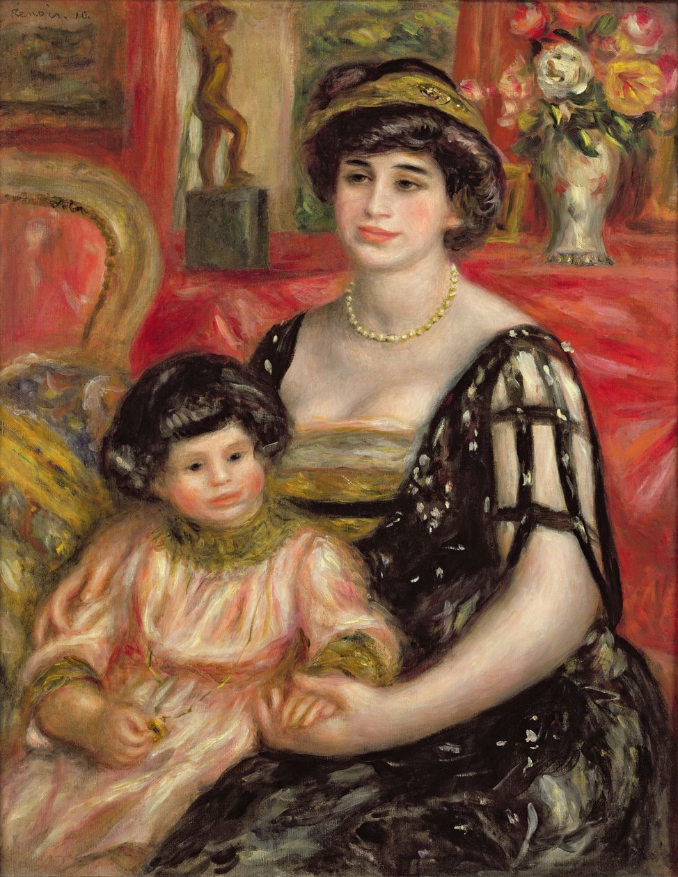 Madame Josse Bernheim-Jeune und ihr Sohn Henry, 1910 von Pierre Auguste Renoir